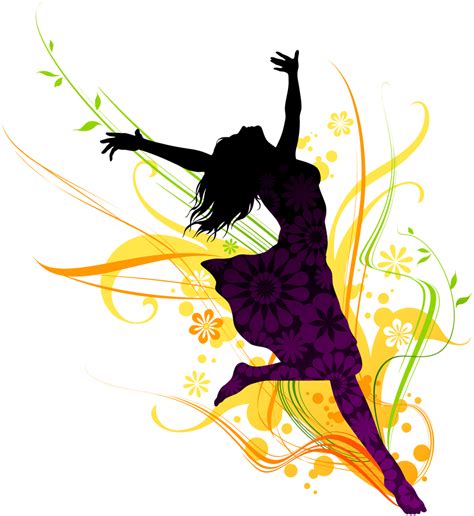 Modern Dance Clipart Dancing Girl Png Transparent Png Full Size