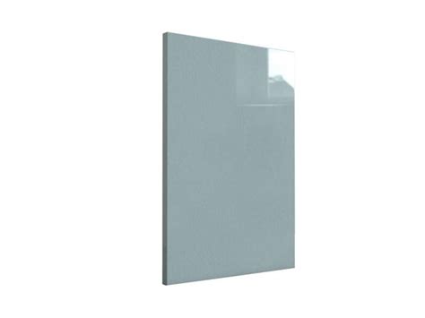 Metallic Blue High Gloss Acrylic Kitchen Door With Matching Edge Made