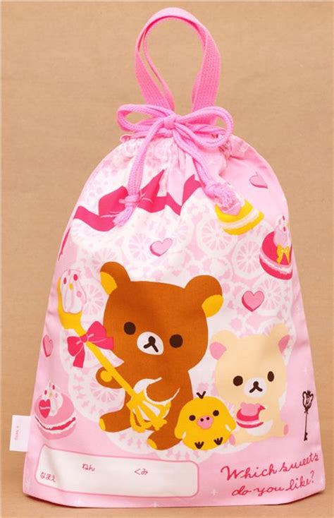 Big Pink Rilakkuma Sweets Bento Pouch Lunch Bag Modes4u
