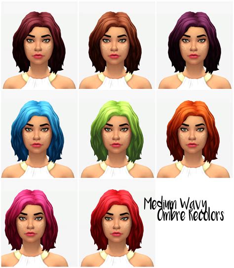 Sims 4 Cc Hair Ombre