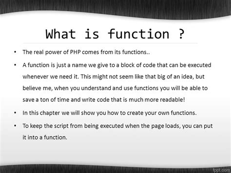 Complete Guide And Tutorials For Php Functions With Example