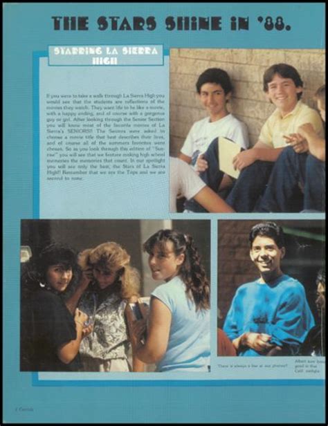 Explore 1988 La Sierra High School Yearbook Riverside Ca Classmates