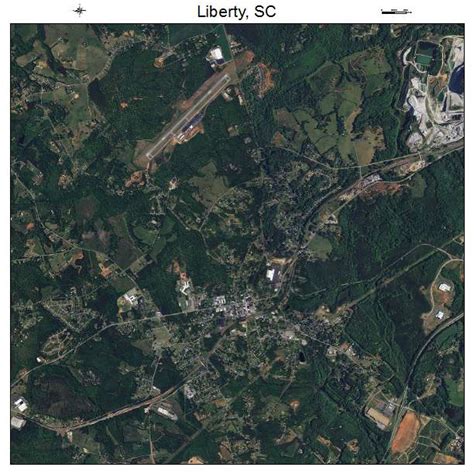 Aerial Photography Map Of Liberty Sc South Carolina