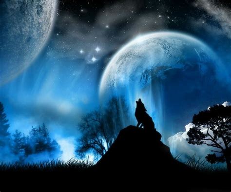 A Anime Wolf Howling At The Moon Wolfwolfblood Pinterest Wolves