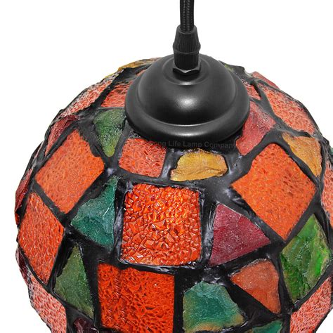 Vintage Glass Globe Ceiling Hanging Pendant Light Shade Mosaic Lighting M0105 Ebay