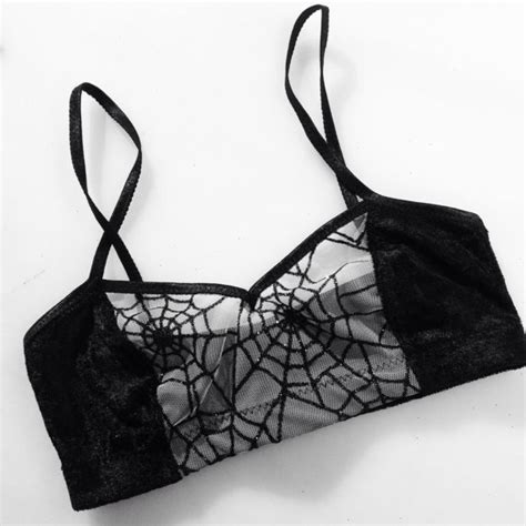 cultfawn black widow bra and panty set darkmooncult tumblr pics