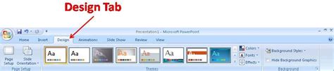 Design Tab In Ms Powerpoint 2007 In Hindi And English जाने एम एस