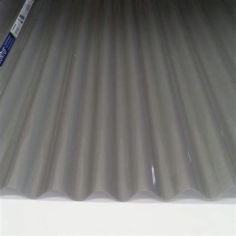 Suntuf 2400mm Grey Cooltech Corrugated Polycarbonate Sheet Bunnings