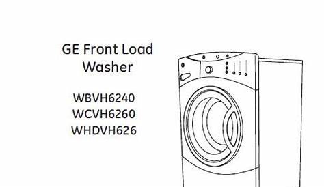 GE Front Load Washer Service/repair Manual for sale online | eBay