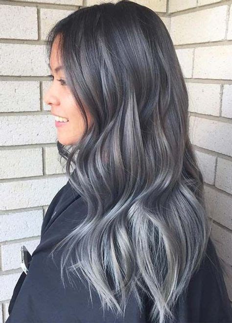 33 Gorgeous Balayage Ombre Grey Hairstyles Coiffures Grises Idée Couleur Cheveux Et Cheveux