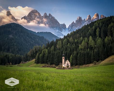 St Johann Church In Val Di Funes Dolomites Italy Italie Voyage