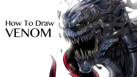 How To Draw Venom In Photoshop Youtube