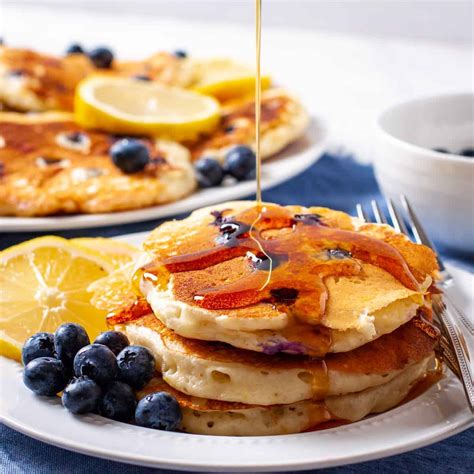 Keto greek yogurt pancakes are made with coconut flour. Lemon Blueberry Greek Yogurt Pancakes - Dishes With Dad