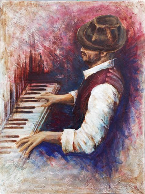 Jazz Piano Painting By Wladimir Lewtschenko Artmajeur