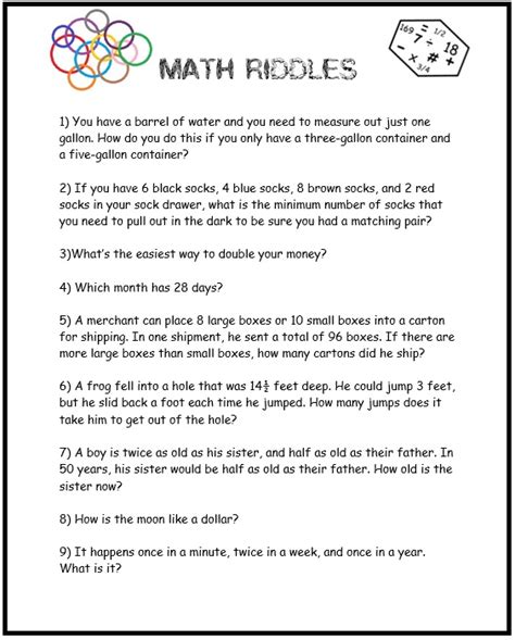 Critical Thinking Activities Math Circles Homeschool Den