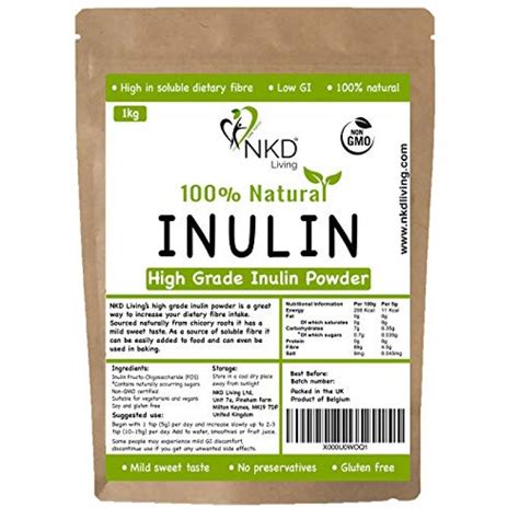 Inulin High Grade Prebiotic Fibre Powder 1 Kg Manufactured In The EU