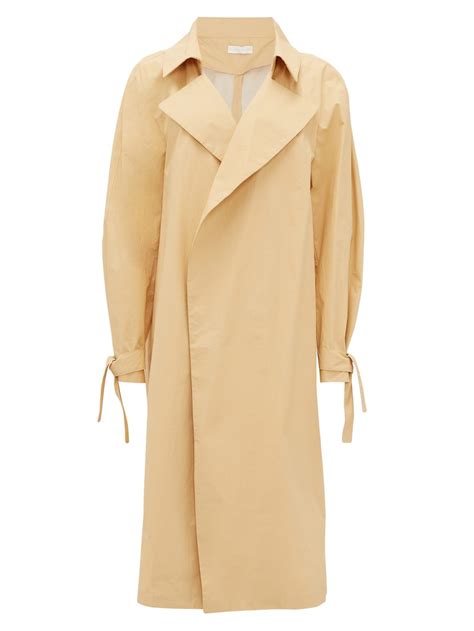 Montagne Double Breasted Cotton Trench Coat Camel Carl Kapp