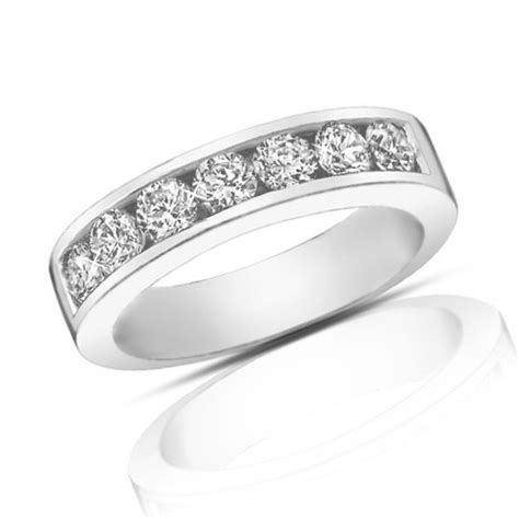 This curved diamond band featuring a mini. 1.25 Ct Round Cut Diamond Wedding Band Ring In Channel Setting