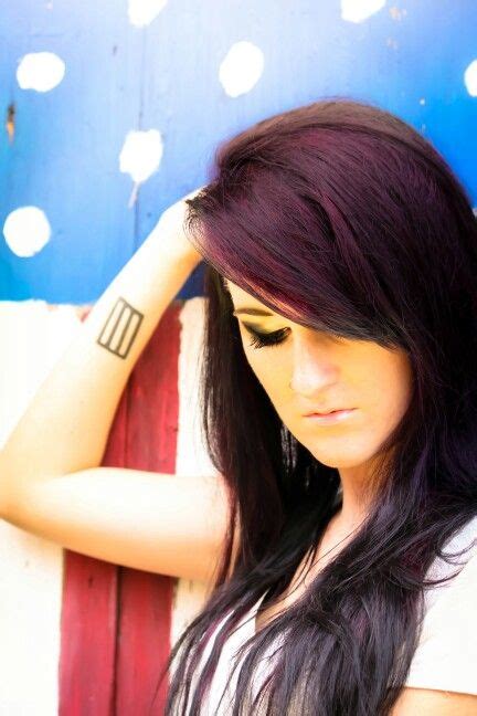 Paramore Tattoo American Flag Purple Hair Smokey Eye Photography