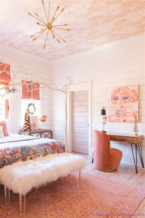 Room decor for small rooms design diy room decorating ideas wall decoration small bedroom decor lovely. A Little Christmas Decor in Addison's Coral Girl's Bedroom ...