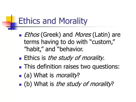 ppt ethics and morality powerpoint presentation free download id 245227