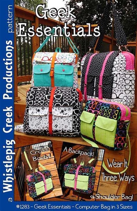 Geek Essentials Bag Pattern Love To Stitch And Sew