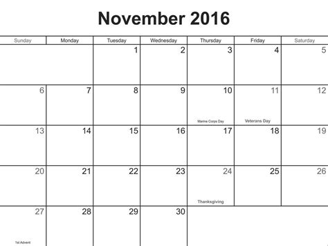 Blank November Calendar Printable 3 November Calendar Blank Calendar
