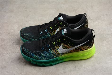 Maybe try black or green shoes? Men's Nike Flyknit Air Max Black/Turbo Green-Volt Running Shoes 620469-001 For Sale