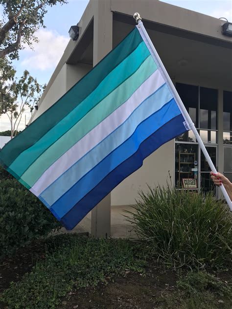 Gay Male Pride Flag Hand Sewn MLM Flag Custom Sizes Etsy
