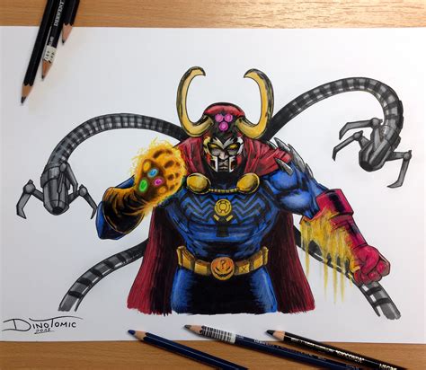 17 Villains Combined Into One Pencil Drawing By Atomiccircus On Deviantart