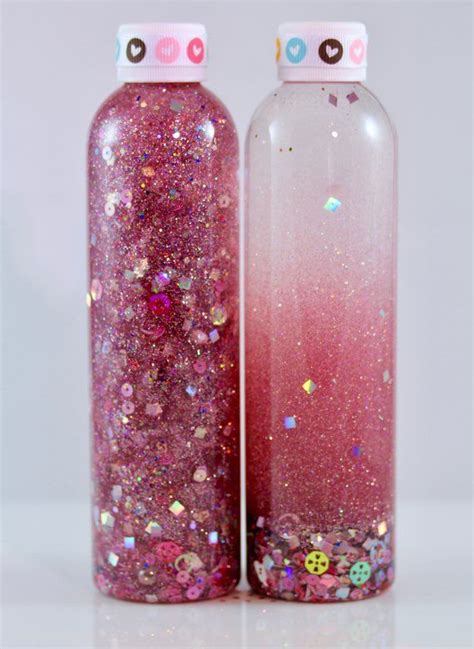 8oz Calming Glitter Bottle Princess Pink Etsy Glitter Bottle Craft