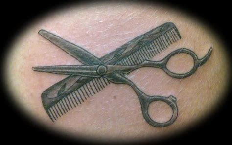 Pin Shears And Comb Tattoos On Pinterest Cosmetology Tattoos