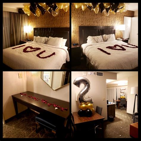 Romantic Birthday Hotel Room Set Up Svjonespartyplanning