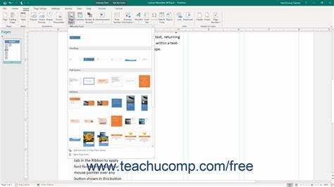 Publisher 2019 And 365 Tutorial Creating Building Blocks Microsoft