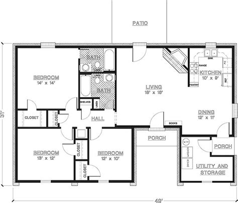 Modern 1100 Sq Ft House Plans Homeplancloud