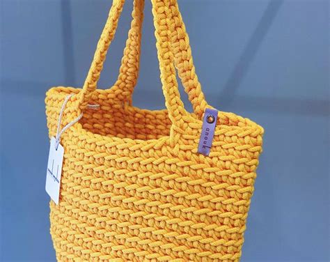 Crochet Tote Bags By Anoukseydou On Etsy Tote Bag Pattern Crochet