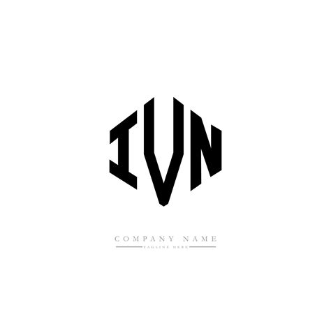 Ivn Letter Logo Design With Polygon Shape Ivn Polygon And Cube Shape