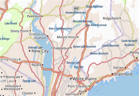 Michelin Landkarte Chappaqua Stadtplan Chappaqua Viamichelin