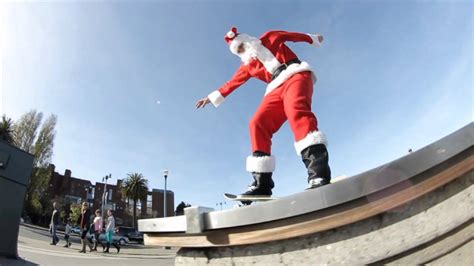 Santa Skateboarding Youtube