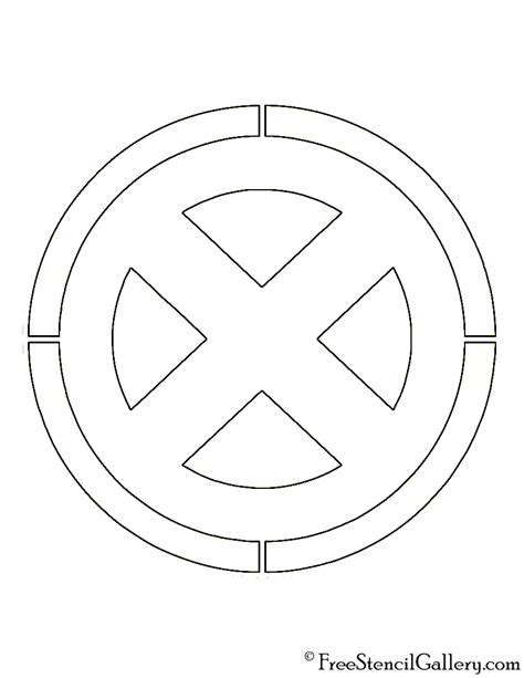 X Men Symbol Stencil Free Stencil Gallery