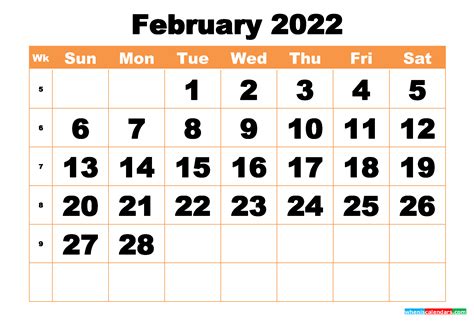 National Holiday Annual Calendar February Calendar 2022 With Holidays