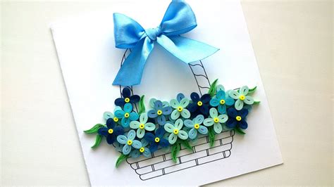 See more ideas about cards handmade, inspirational cards, card craft. How to make a Simple Card with quilling flowers - Easy DIY ...