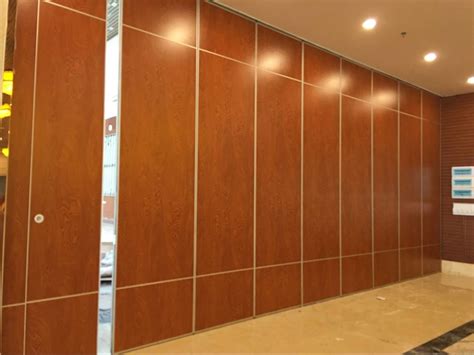 Acoustic Operable Sliding Foldable Partition Wall Panels Mdf Laminate