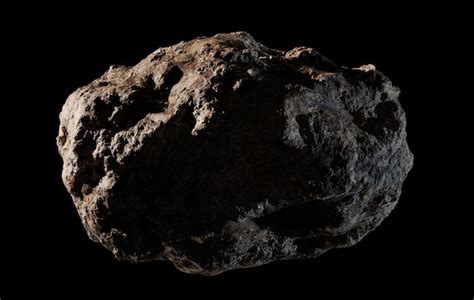 Premium Photo Asteroid Isolated On Black Background