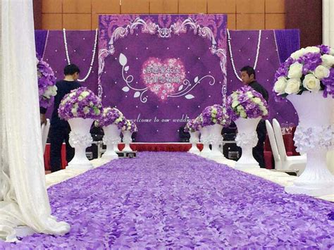 3d Lilac Rose Flower Carpet Props Wedding Decoration Wedding Purple