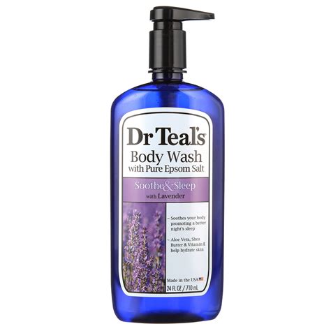 Dr Teals Ultra Moisturizing Soothe And Sleep Body Wash With Lavender 24