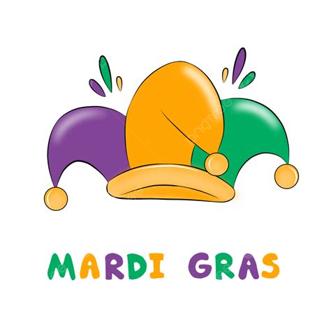 Mardi Gras Hd Transparent Colorful Carnival Clown Hat Logo