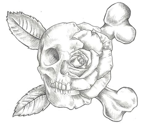 Skull And Rose Tattoo Design By Jinx2304 On Deviantart