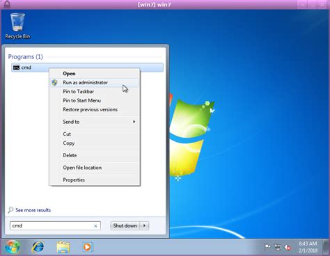 Windows 7 Start Command Prompt Cmd As Administrator