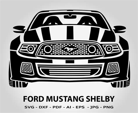 Ford Mustang Shelby Svg Ford Svg Mustang Svg Car Svg Etsy